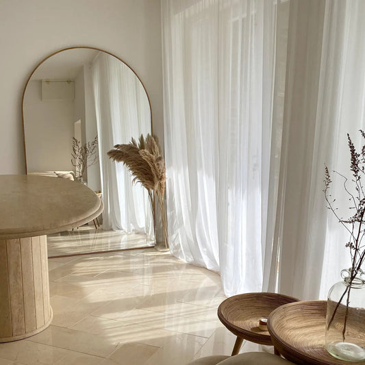 Large Modern Pinterest-Style Mirror with Gold Frame (180 × 119 cm) — Special Offer