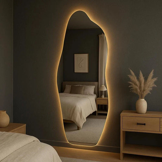 Modern, Decorative, and Luxurious Organic LED Mirror, 160 × 60 cm — SPECIAL OFFER