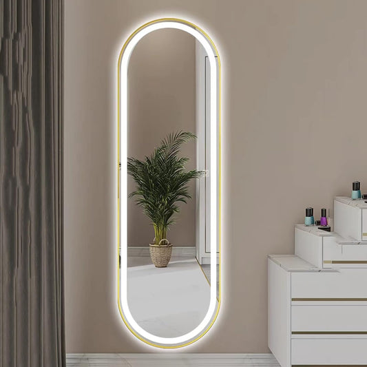 Pinterest Mirror with Oval LED Touch – Emery 170x70 cm – SALE